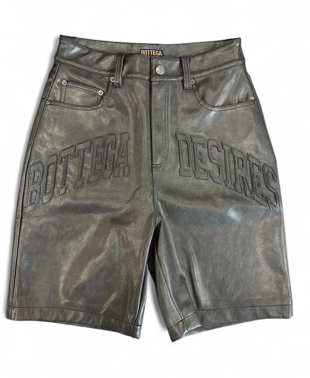 Bottega Desires Leather Shorts