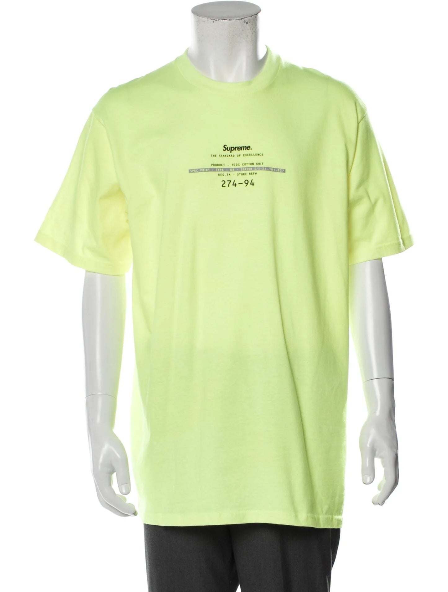 Supreme T-Shirt Neon Green
