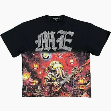 Mixed Emotion Octopus Rhinestone tee