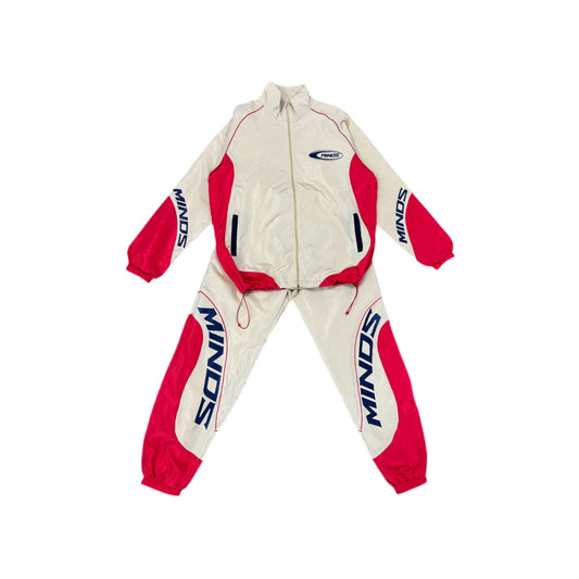 Minds Beige Red Track Suit