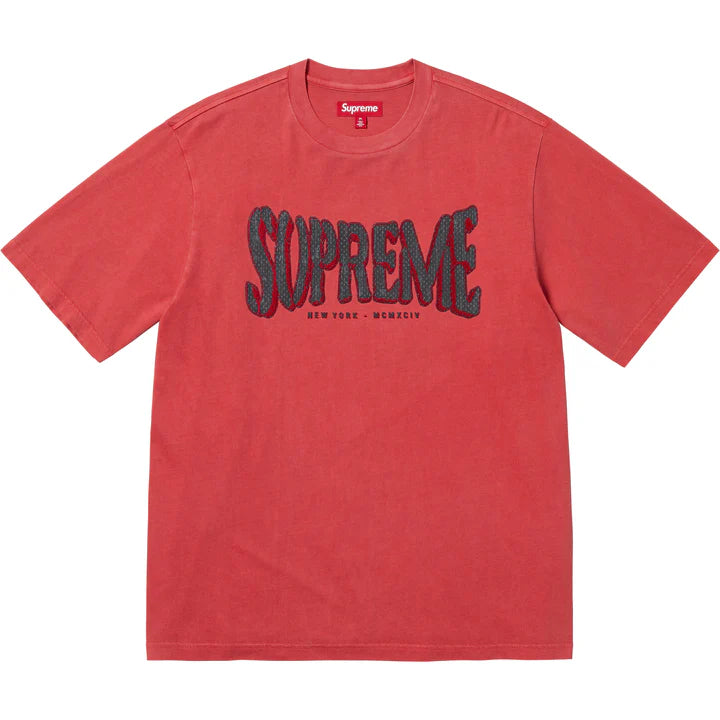 Flocked Washed S/S Top